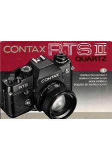 Contax RTS manual. Camera Instructions.